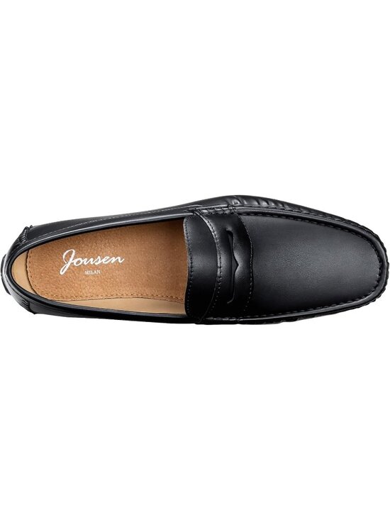Men\'s All Black Loafers Casual Slip On Shoes Soft Penny Loafers Lightweight